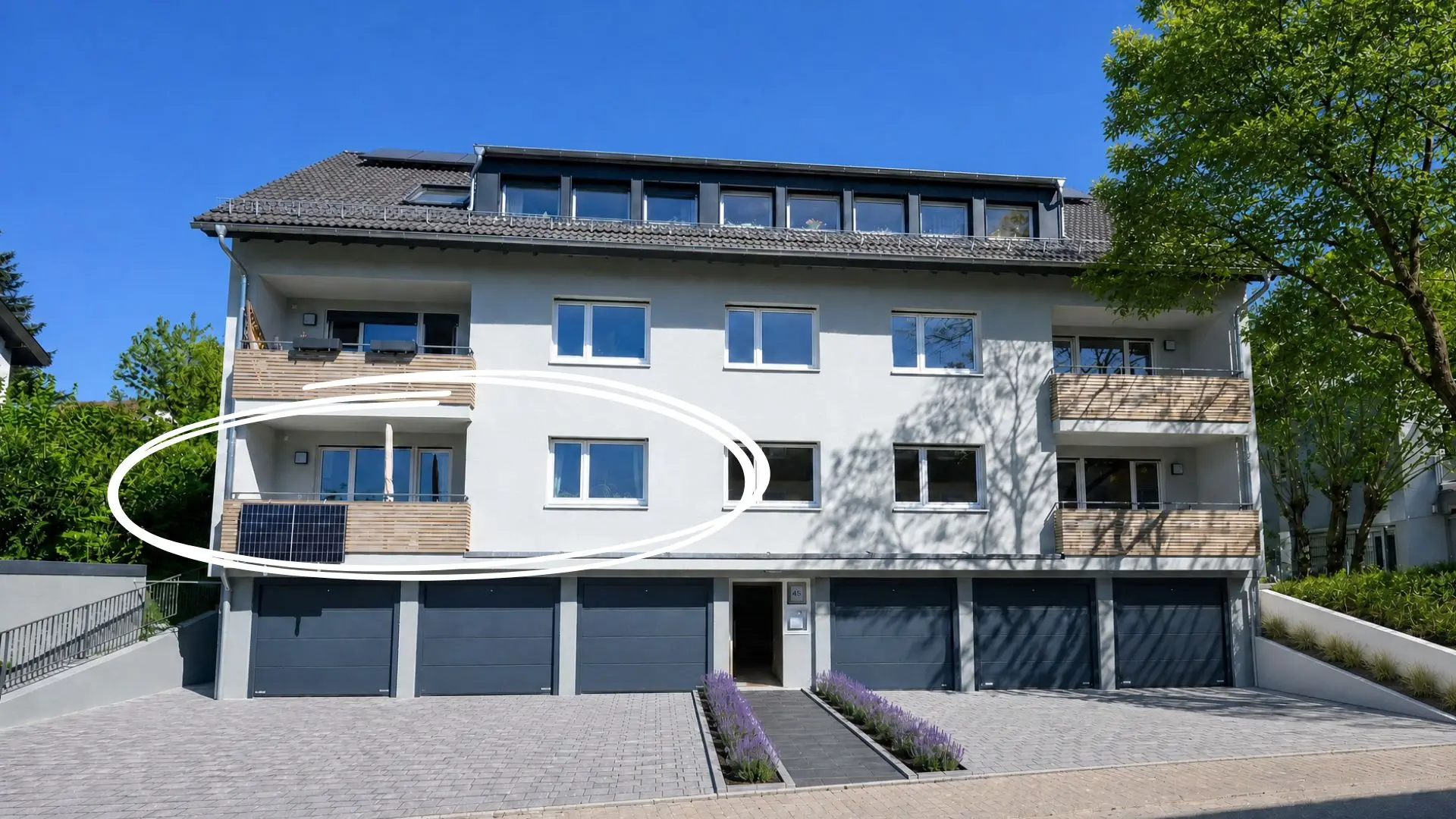 RESERVIERT - Gartenwohnung | MFH top saniert (EH70) | 3 Zimmer | 2 Balkone